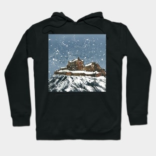 Snow On Edinburgh Castle Hoodie